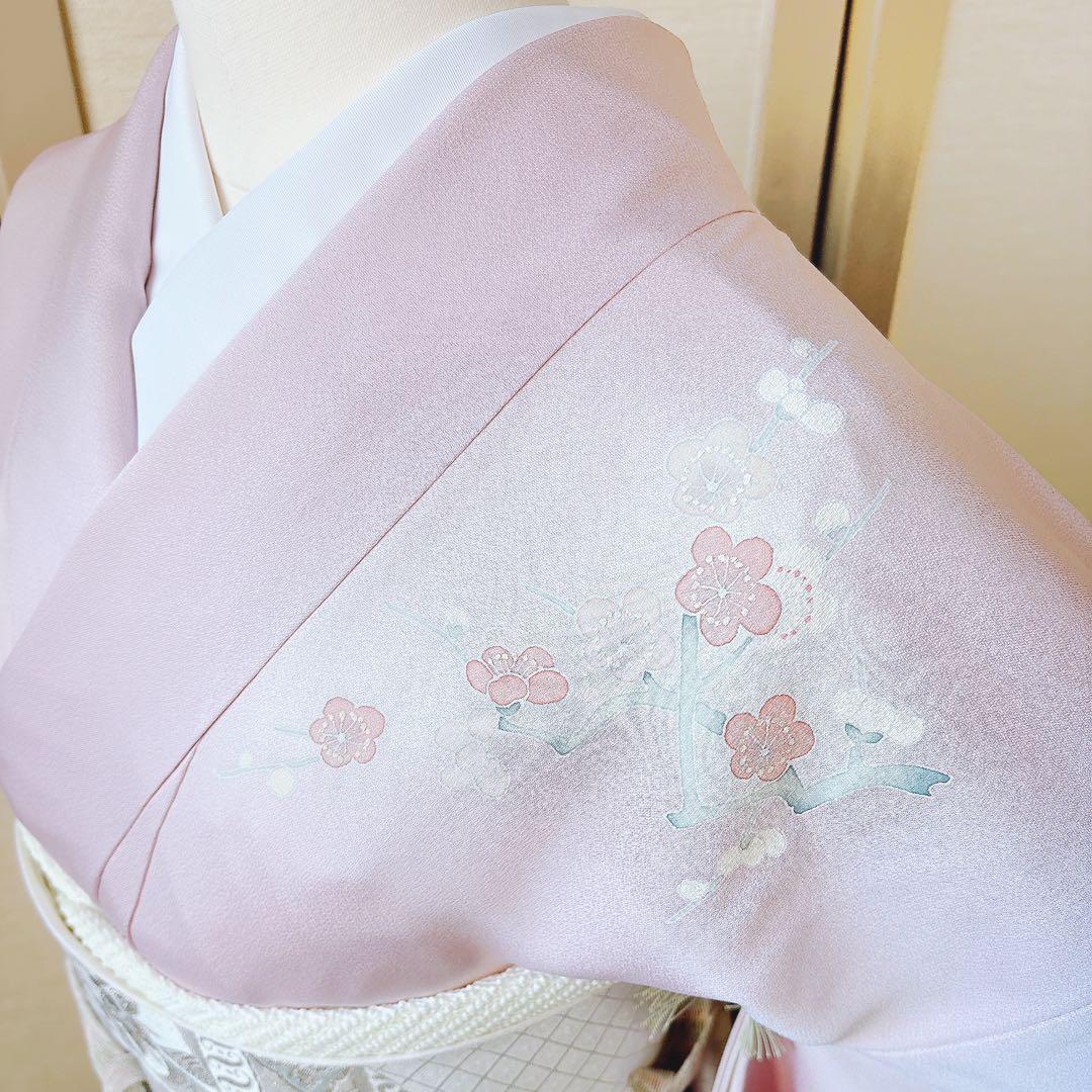 美品　訪問着　一つ紋　フルセット　裄66 加賀友禅 卒業式　入学式　M S 鳥