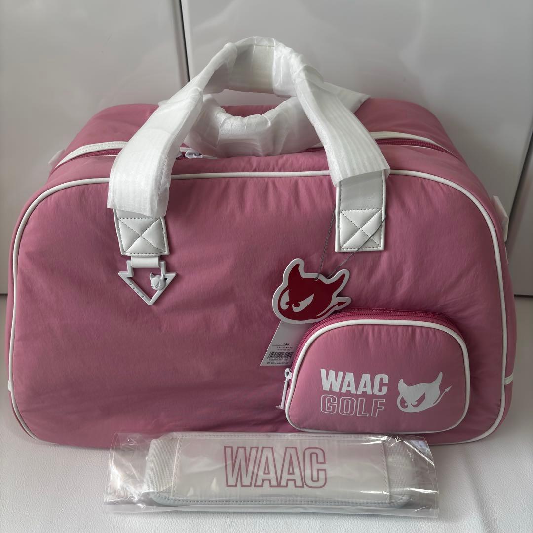 【新品】WAAC レディース　ボストンバッグ　シューズバック　ピンク　2点