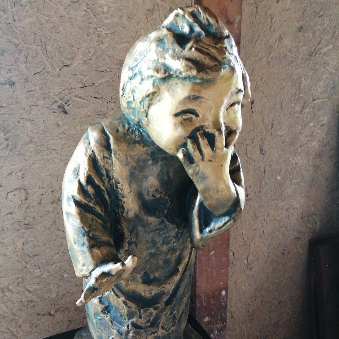 北村西望　少女　ブロンズ像　62cm　約19.6kg