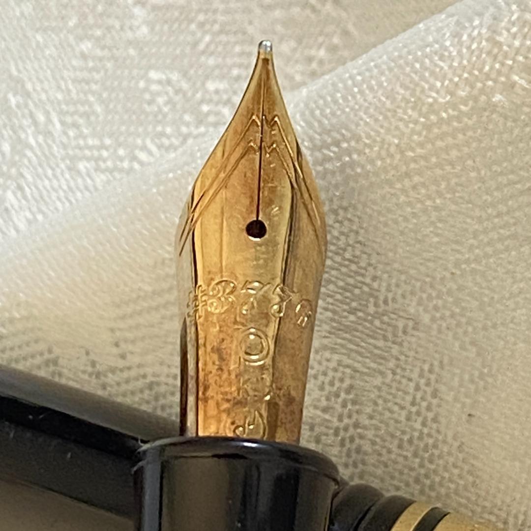 万年筆 PLATINUM #3776 ギャザード 初期 14K 太字