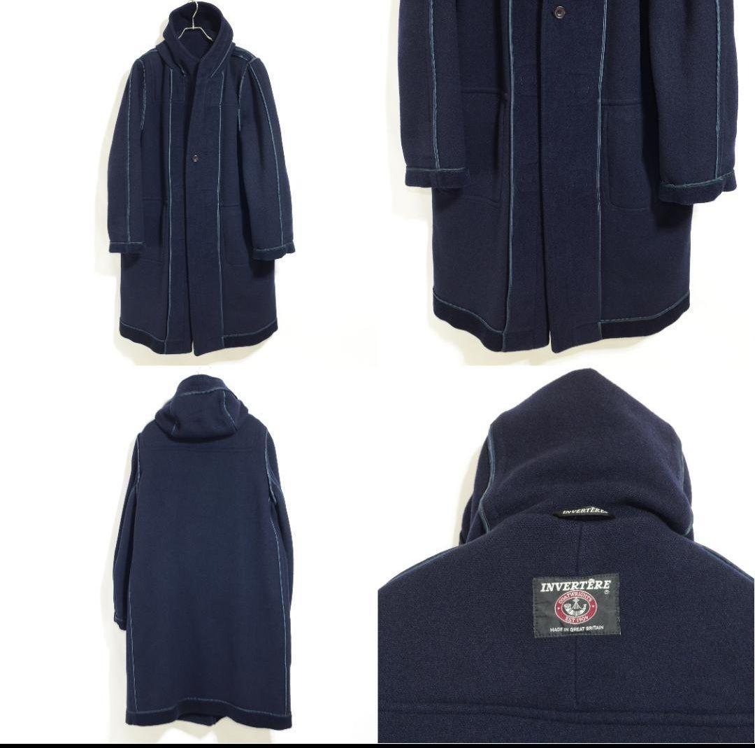 INVERTERE インバーティア ムーアブルック ネイビー ダッフルコート