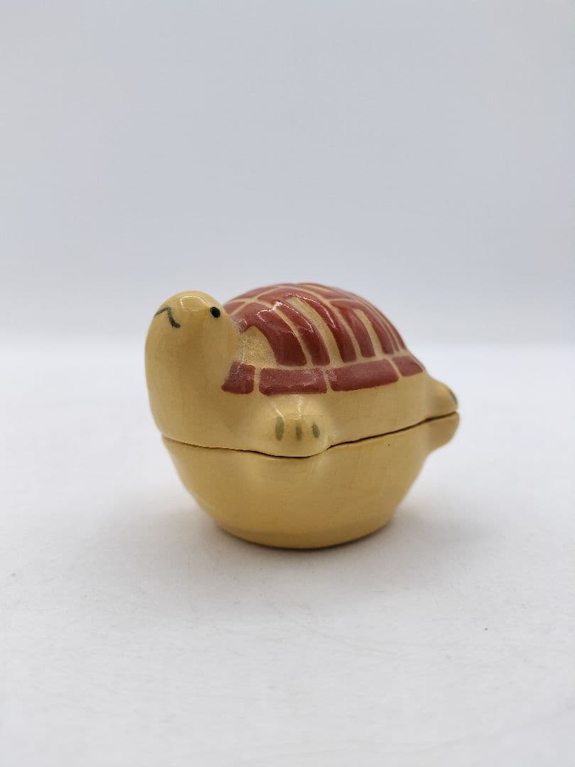 c769 【新品・未使用】香合 亀 伊東桂楽 木箱 茶道具