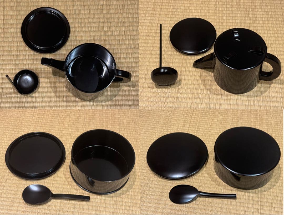 輪島塗 塗師 角藤弘悦 懐石道具 五客揃 共箱 引き盃 盃台 椀 茶懐石一式