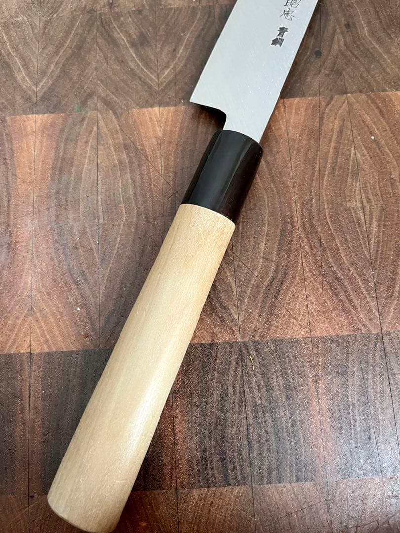 水野鍛錬所　源昭忠　青鋼　柳刃　尺　300mm 包丁　刺身　未使用　和包丁