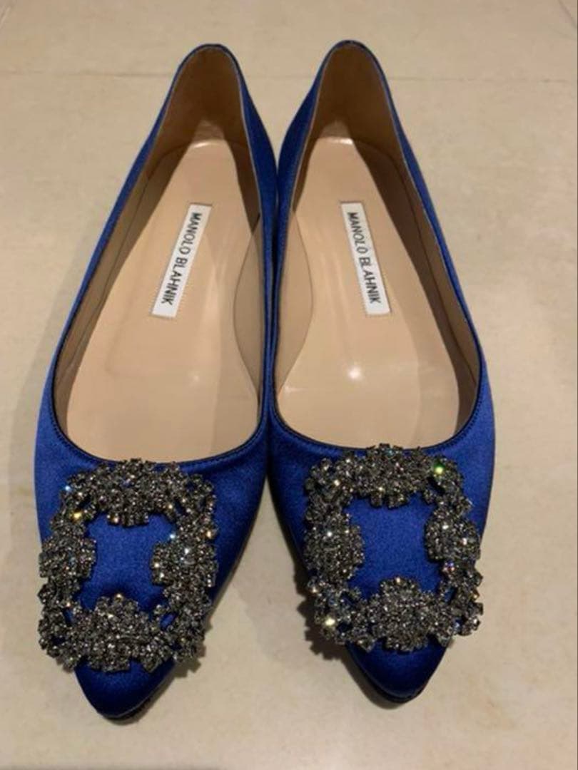 【SR】マノロブラニク　ハンギシ　ロイヤルブルー　34/5 21.5〜22