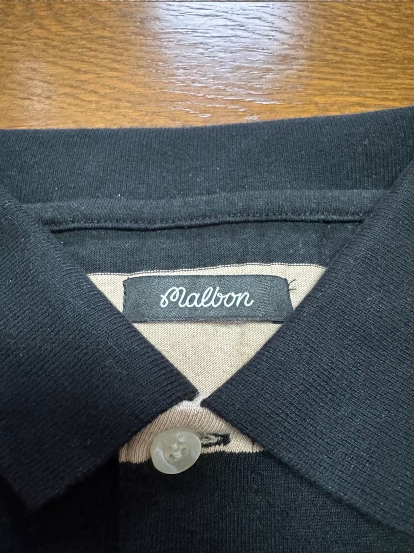 Malbon Golf ボーダーポロシャツ サイズS