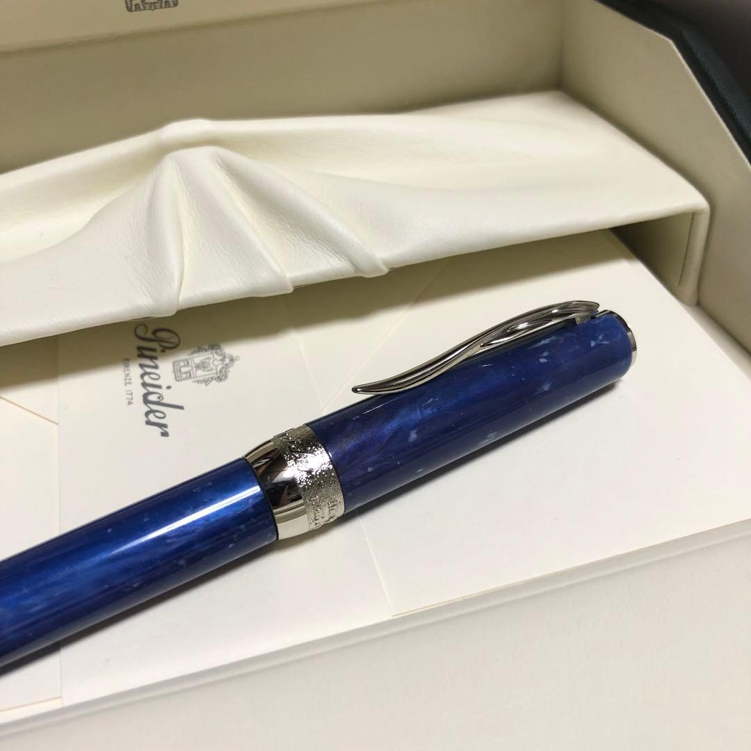 ☆廃番 新品未使用 ピナイダー ジェムストーン ボールペン ラピスブルー☆