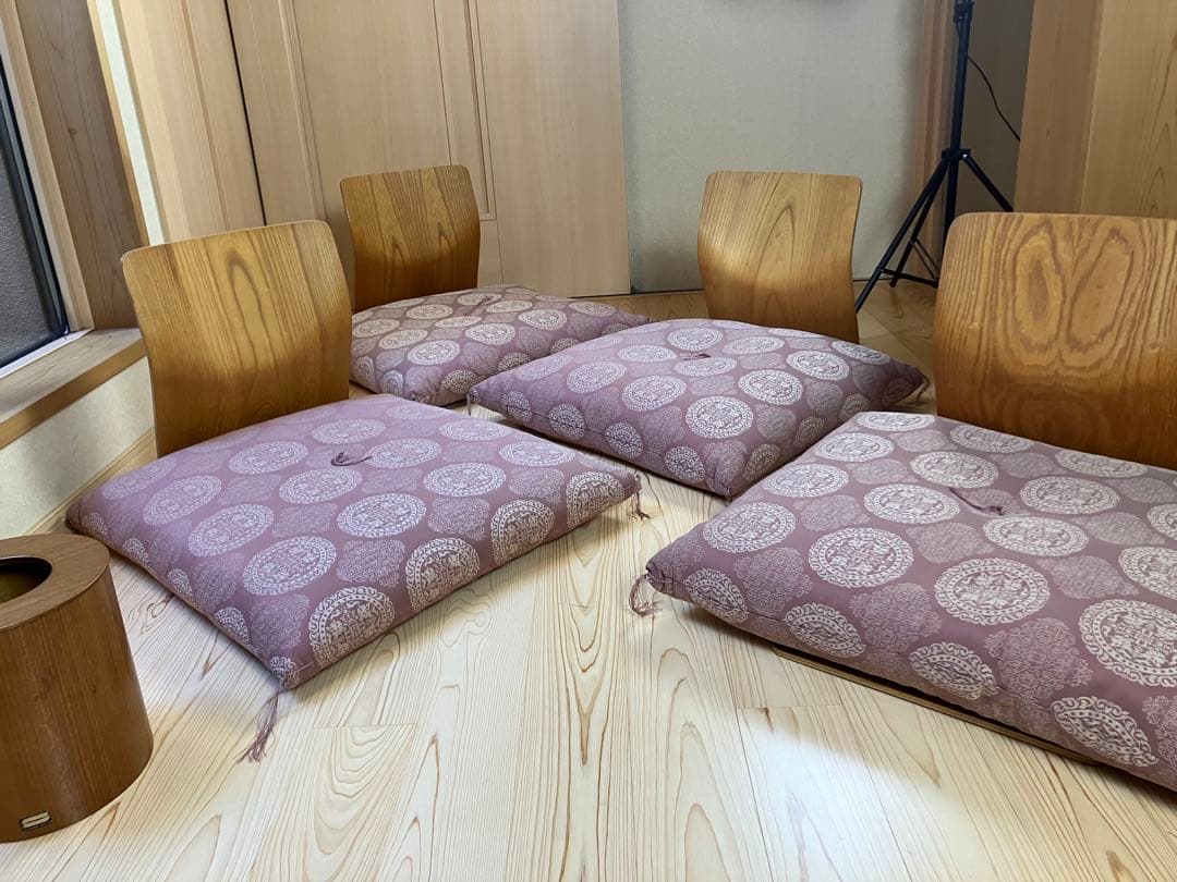 天童木工 座椅子 4脚セット 曲げ木 和モダン 藤森健次　ビンテージ　JAPAN