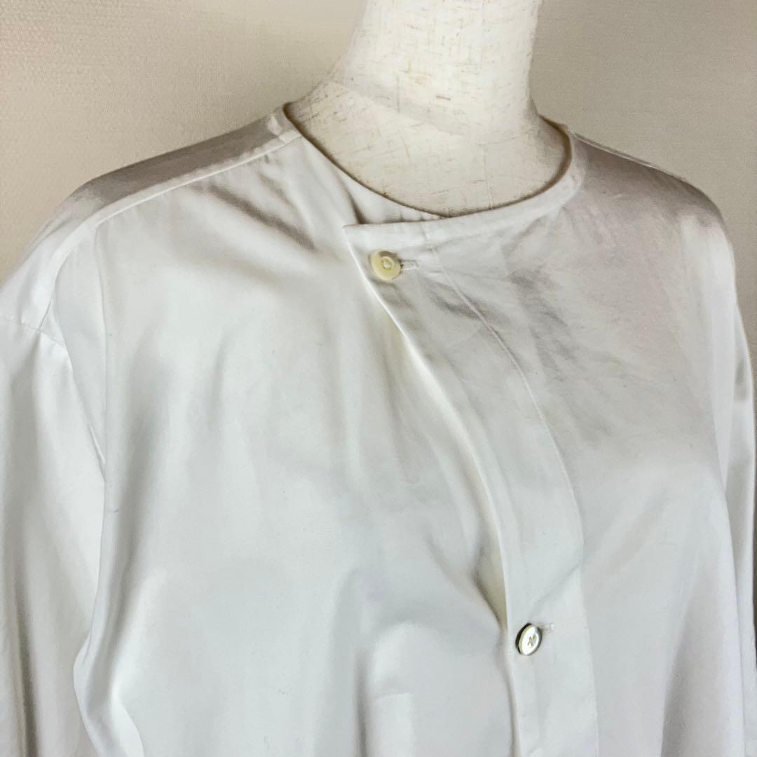 ujoh ウジョー ノーカラーオーバーサイズプルオーバーシャツ 2 ブラウス