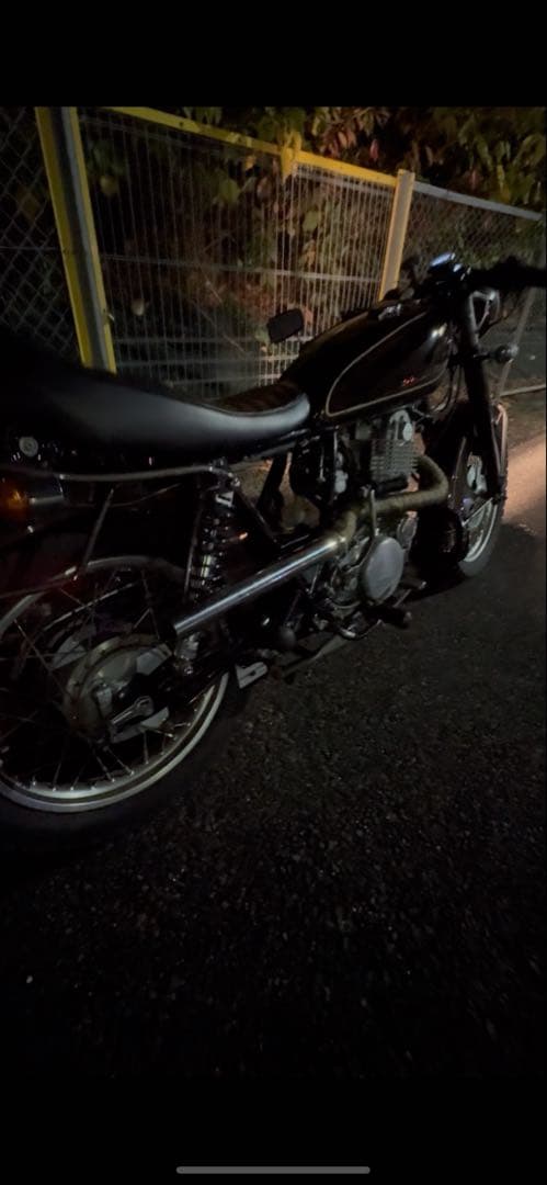 SR400 アップマフラー　フルエキ　ワンオフ ヤスリン