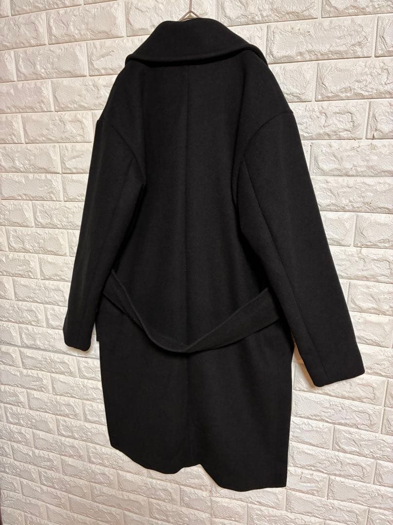 美品　[THE KEIJI] ウール　カシミヤ混　フィッシュテール　ウールコート