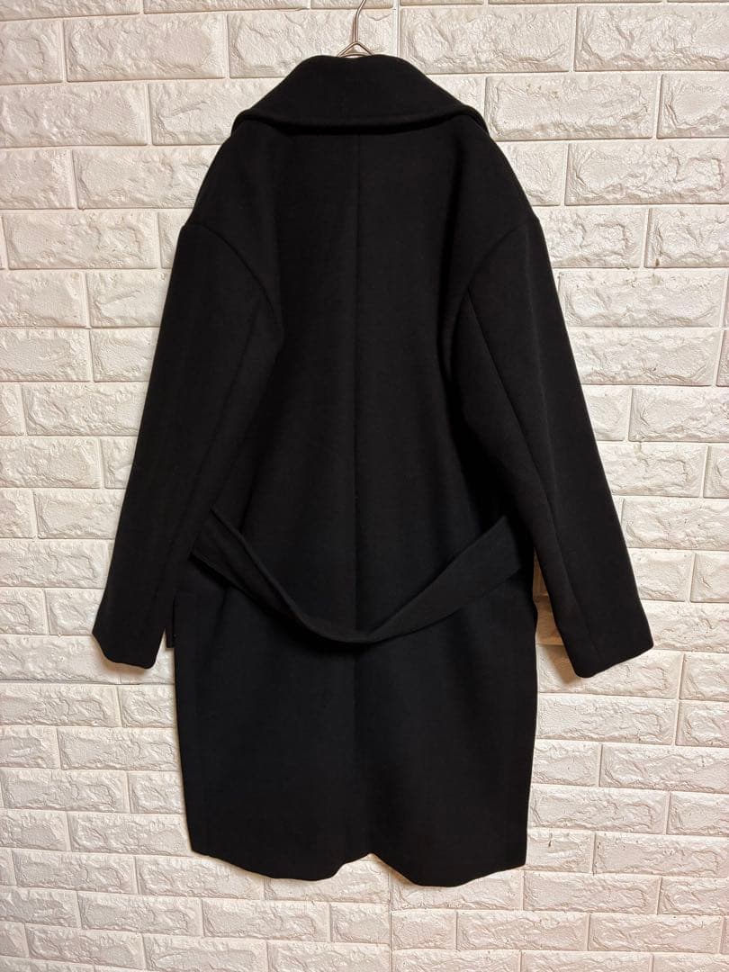 美品　[THE KEIJI] ウール　カシミヤ混　フィッシュテール　ウールコート