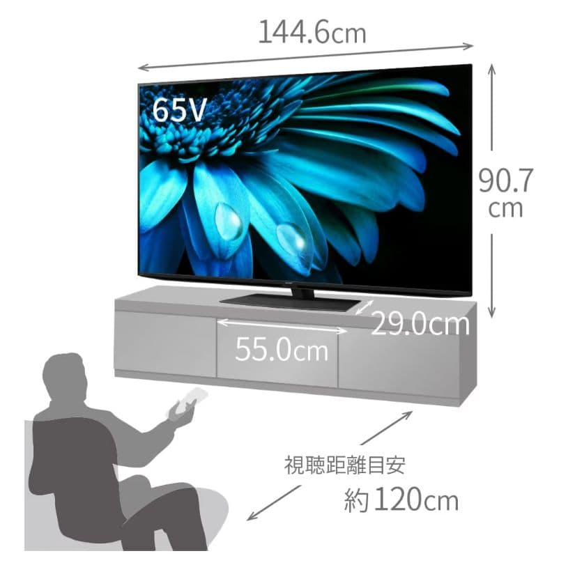 SHARP/シャープ 65V 4Kテレビ 2022年製