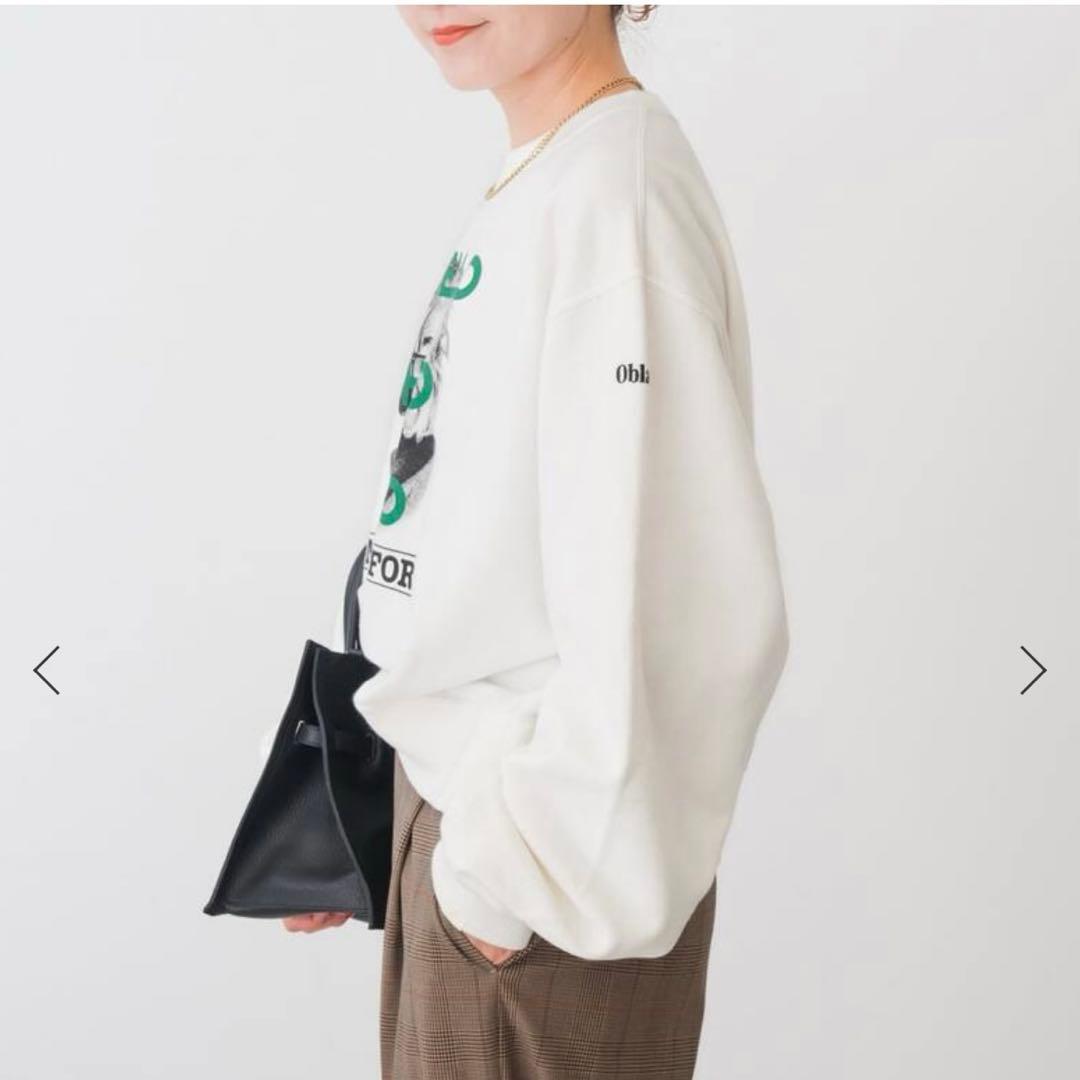 oblada / オブラダ 別注HELLO SWEAT スウェット　白