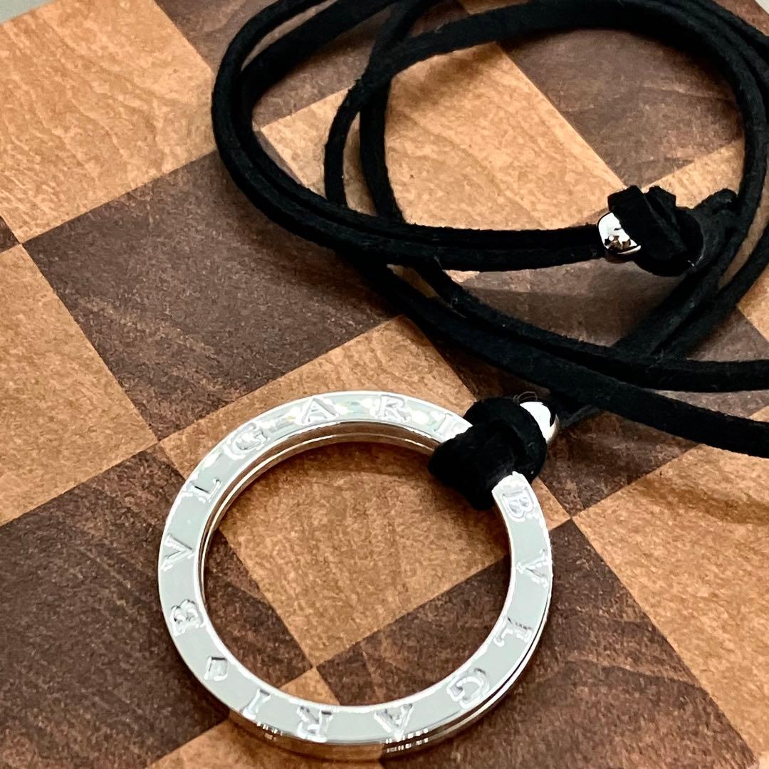 美品 ブルガリ BVLGARI ネックレス　　キーリング　チャーム　ユニセックス