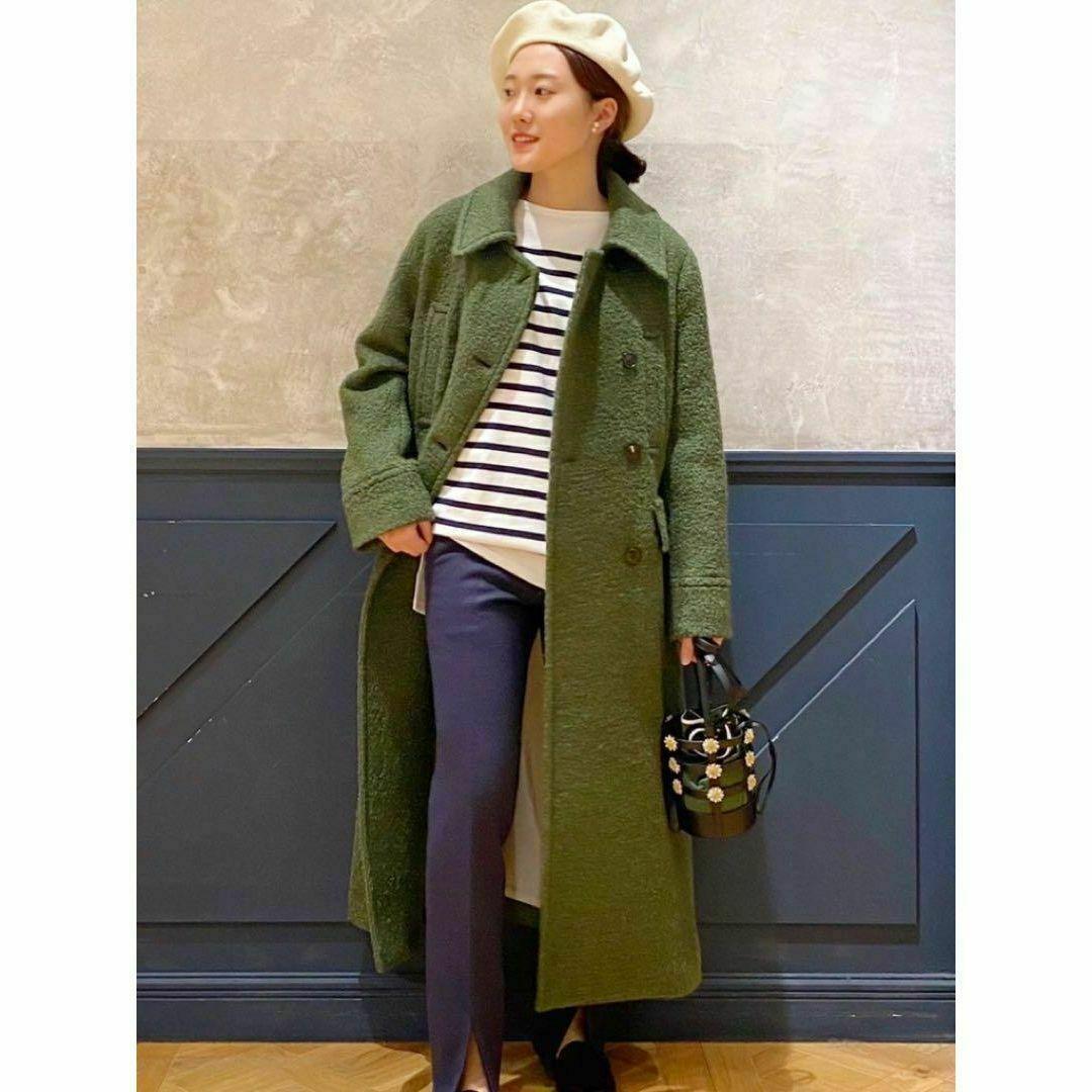 新品タグ付き　 IENA LA BOUCLE ループメルトン Wボタンコート　M