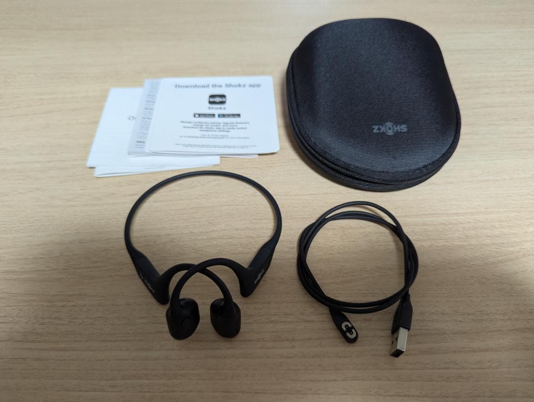 SHOKZ OPENRUN PRO 骨伝導イヤフォン ブラック