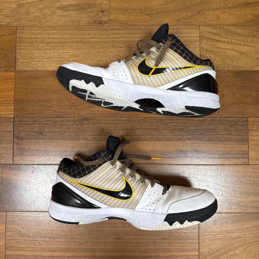シューズ(男性用) NIKE Kobe 4 Protro White Black Del Sol