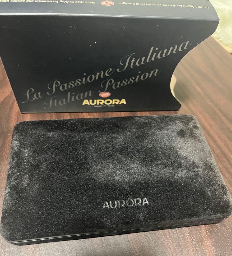 AURORA オプティマ 万年筆 14金ペン先 M 黒