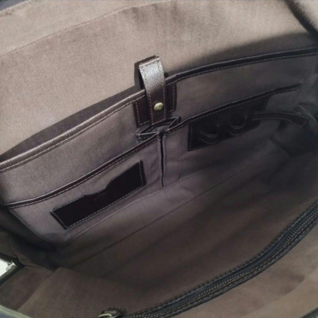 定価7.3万★ダンゲンテン ブリーフケース レザービジネスバッグ ブラウン 本革