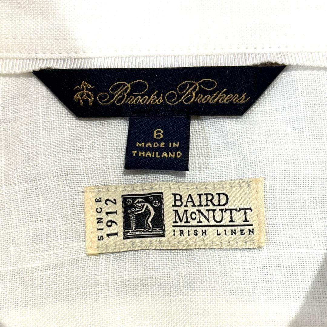 【新品タグ付/レディースL】ブルックスブラザーズ　アイリッシュリネン　シャツ