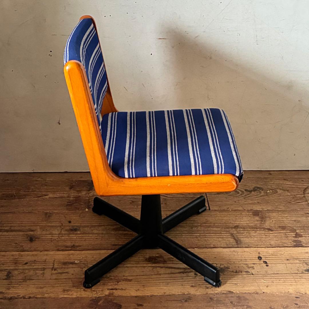 国産ヴィンテージ レトロ 回転式 デスクチェア