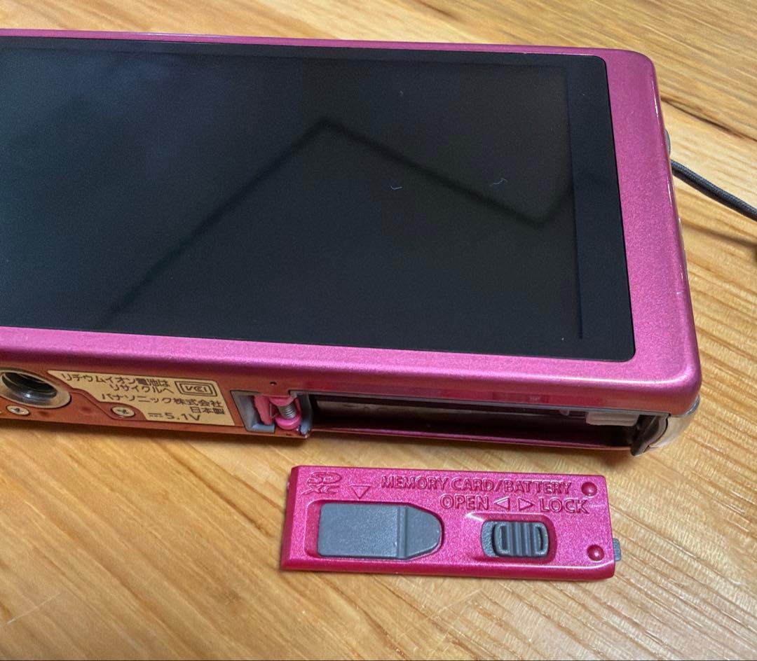 【美品】 Panasonic LUMIX DMC-FX77 ピンク コンデジ