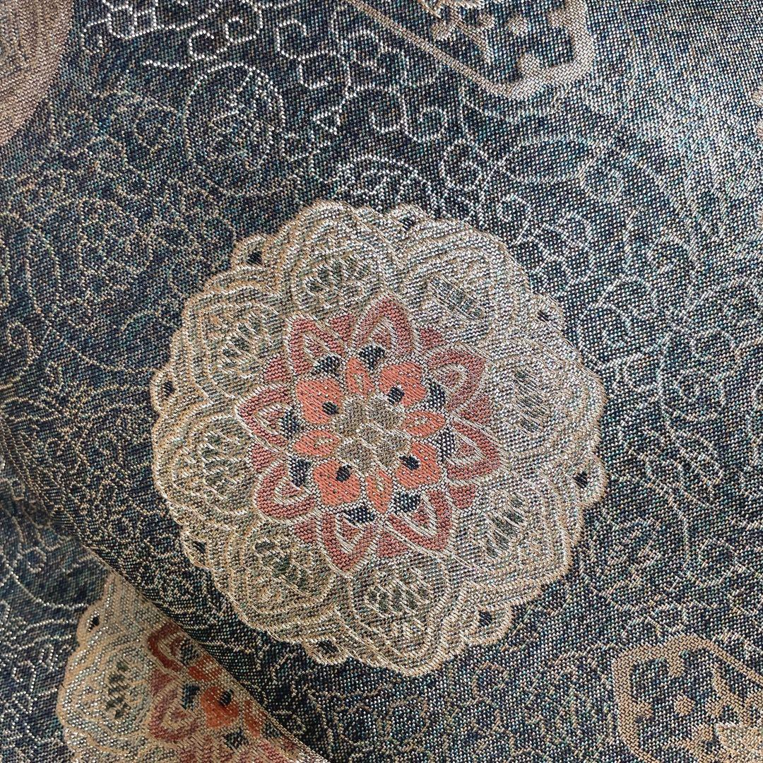 訪問着　フルセット　辻ヶ花　桜のような辻ヶ花　金駒刺繍　綸子　半衿　着物　Q5