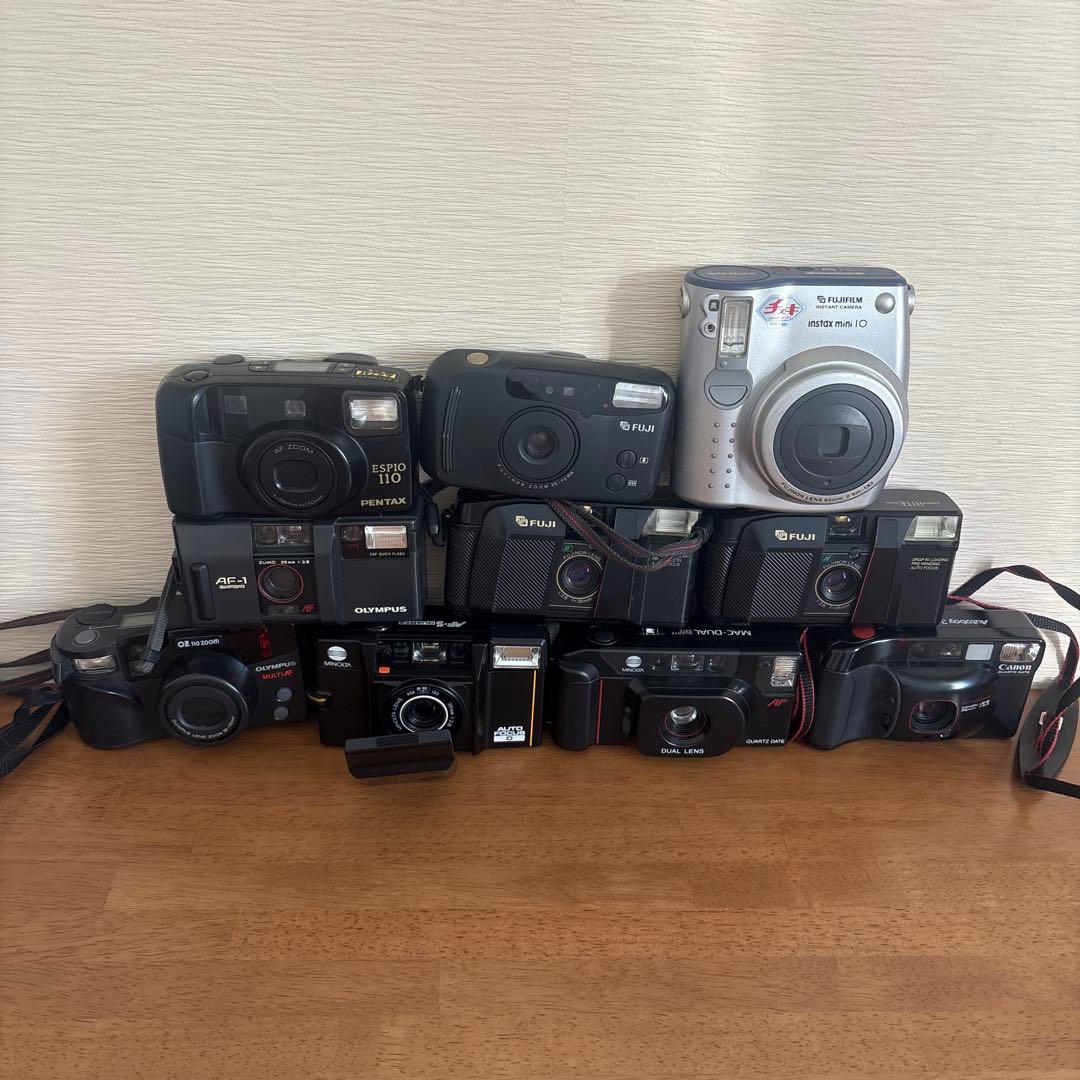 ★動作未確認 フィルムカメラ 10台まとめ売り　canon Olympus など