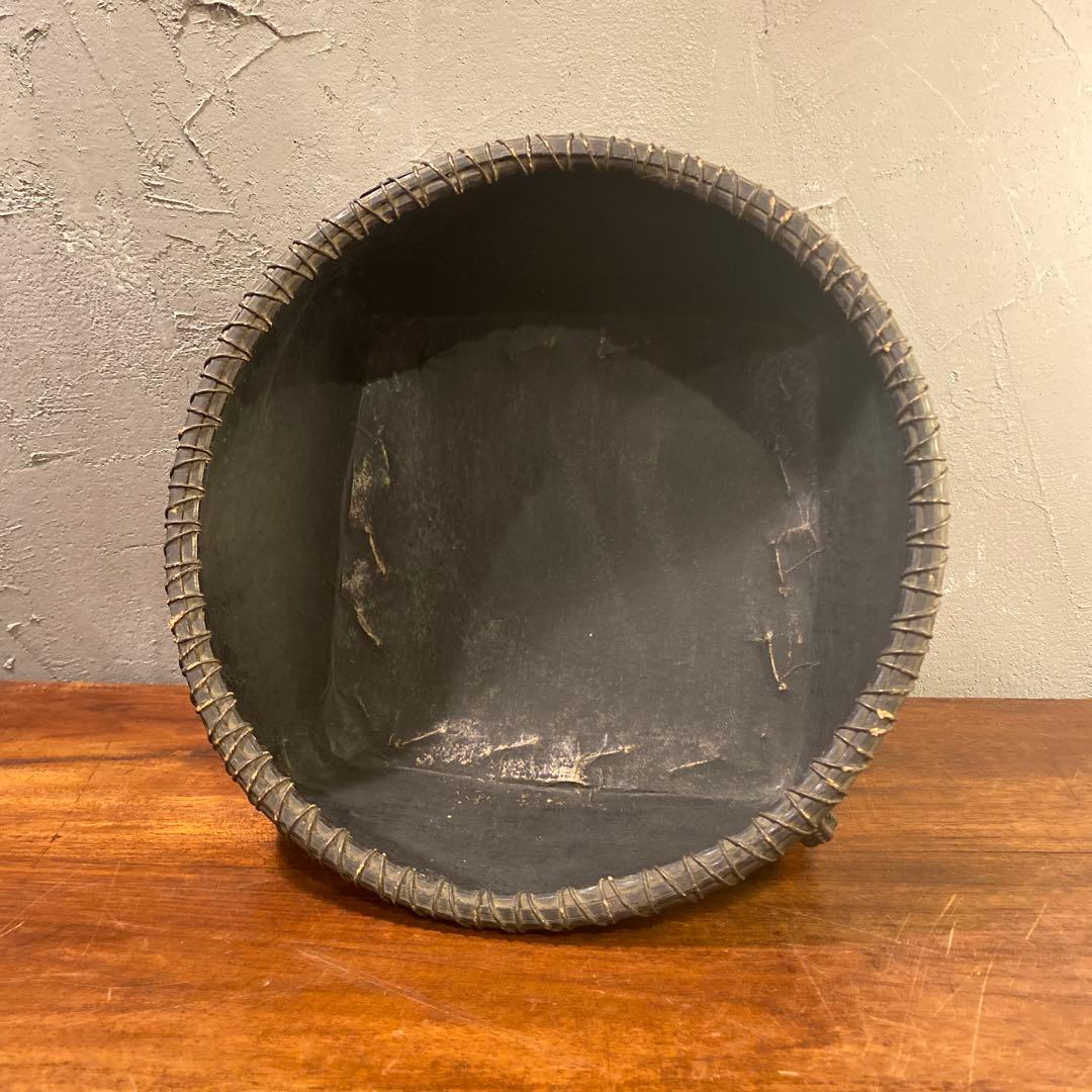 炭斗 炭取 茶道具 竹籠 古道具 骨董品 ざる 竹細工 コレクション