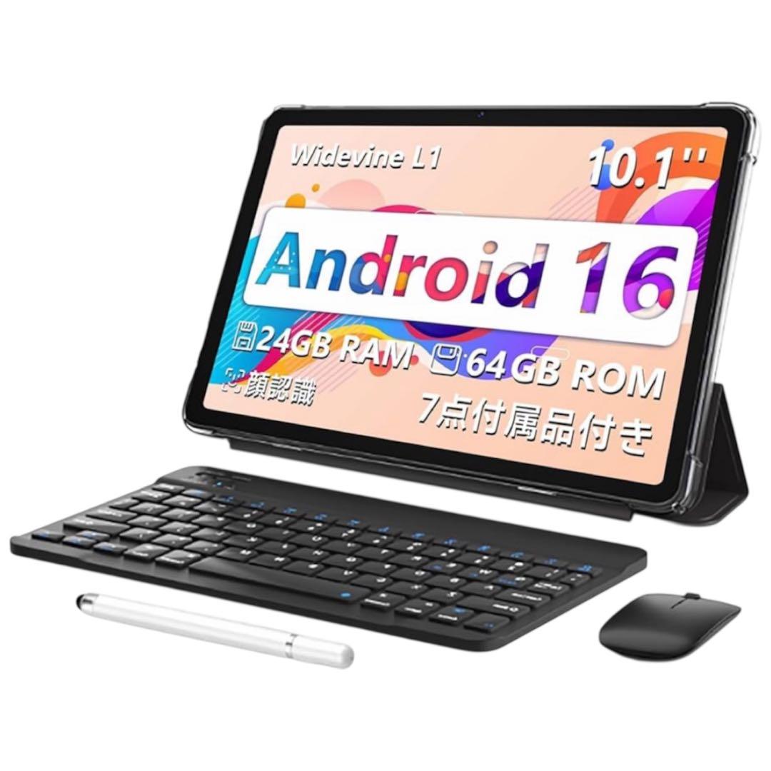 7点セット✨ Android16 タブレット 10.1インチ Wi-Fiモデル