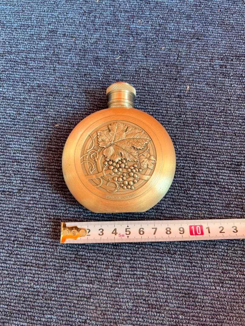 1309 tumasek pewter　酒器　ウィスキーボトル　スキットル　錫製