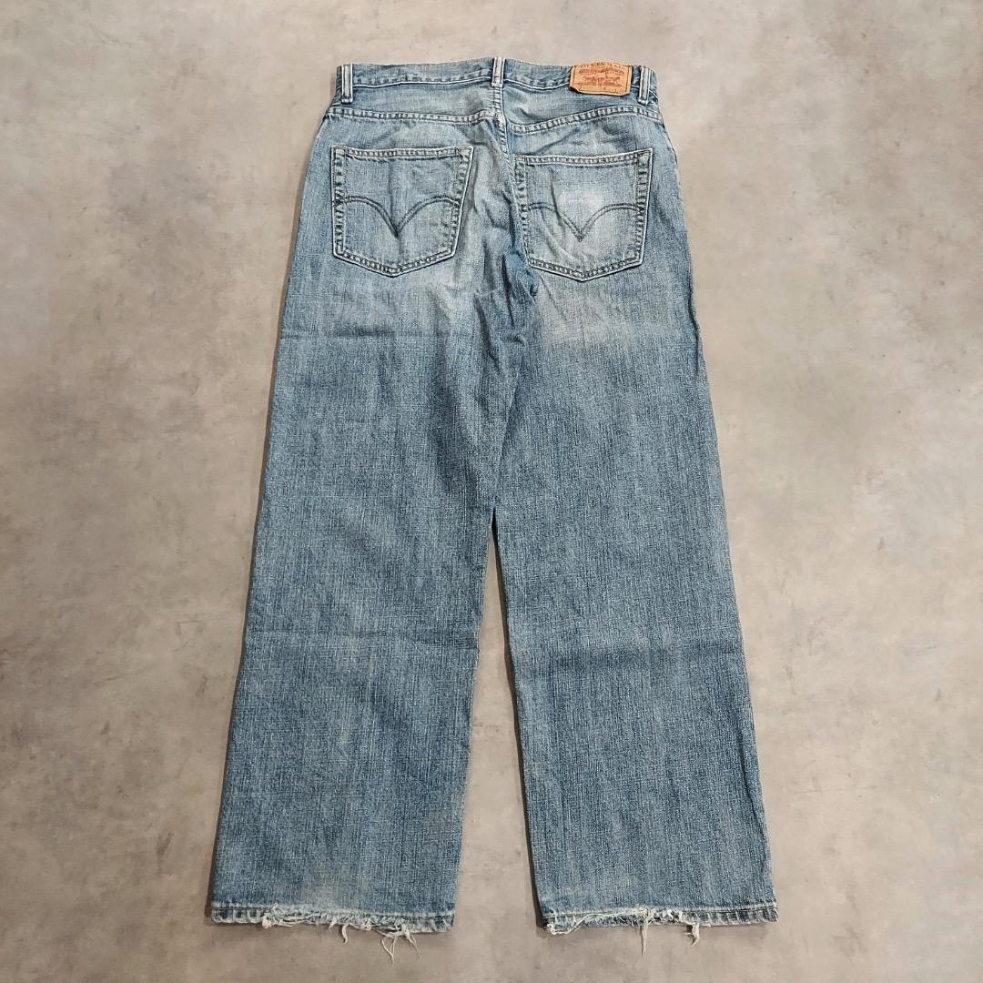 リーバイス569 Levis W34 ブルーデニム 青 00s 古着 18389