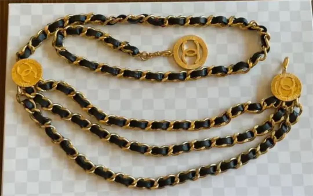 シャネル✨️CHANEL ゴールド　ヴィンテージチェーンベルト