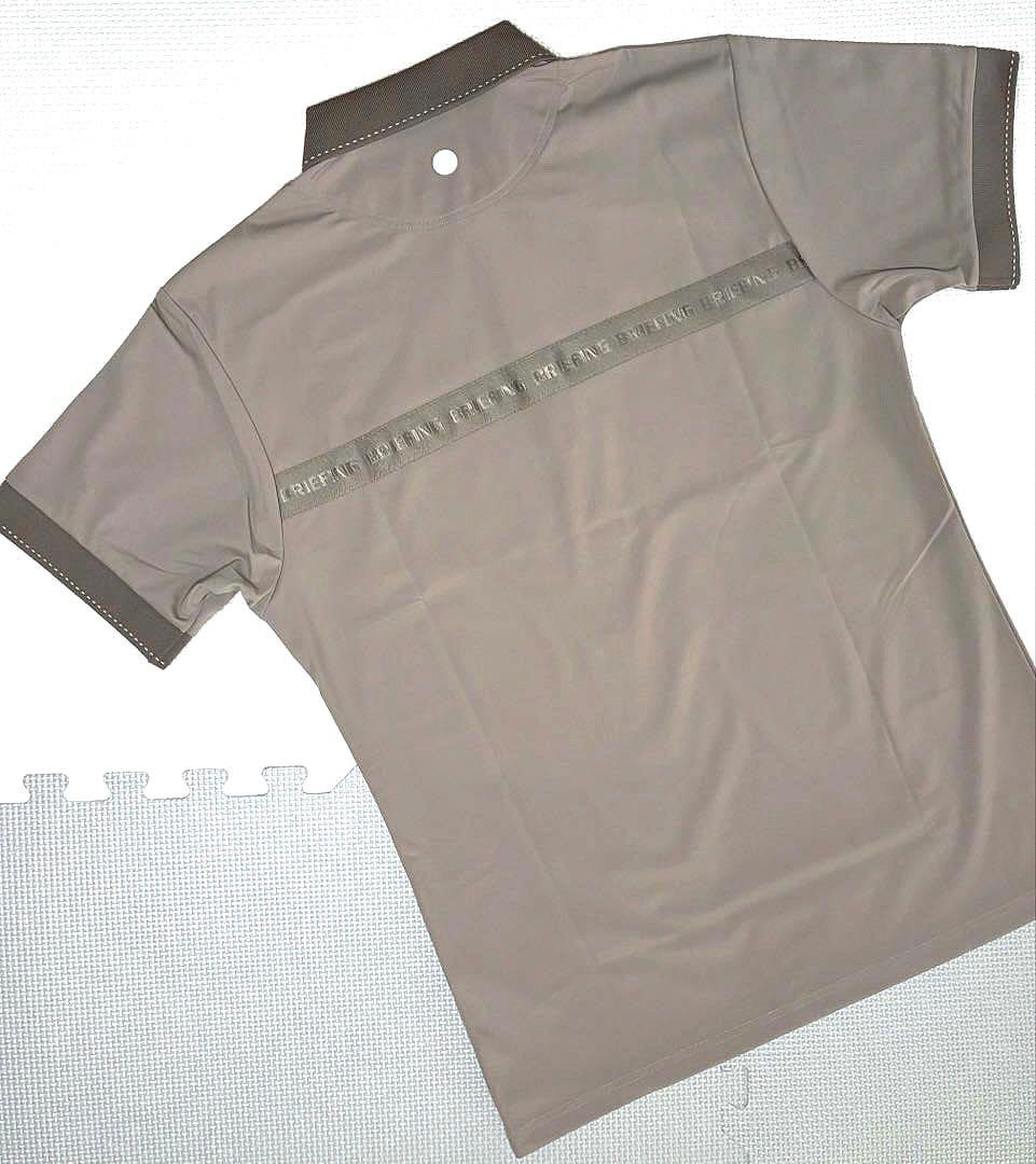 BRIEFING BACK LOGO LINE POLO（GRAYGE／ M）