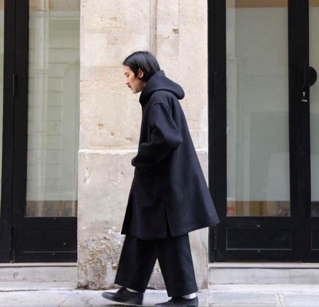 COMOLI メルトン フーデッド コート サイズ1