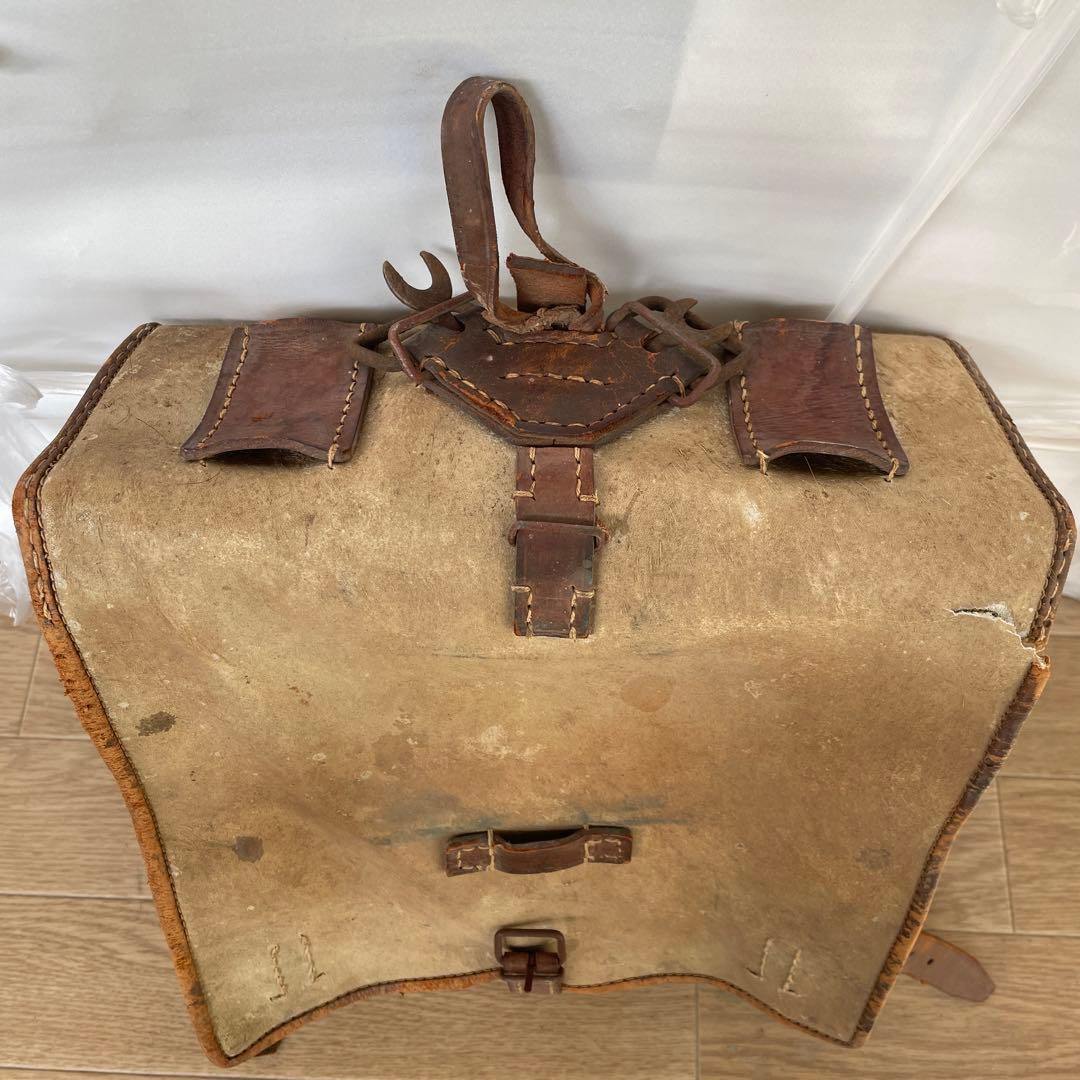 旧日本軍 日本陸軍 毛皮 背嚢 リュック ランドセル型 将校用 当時物 実物