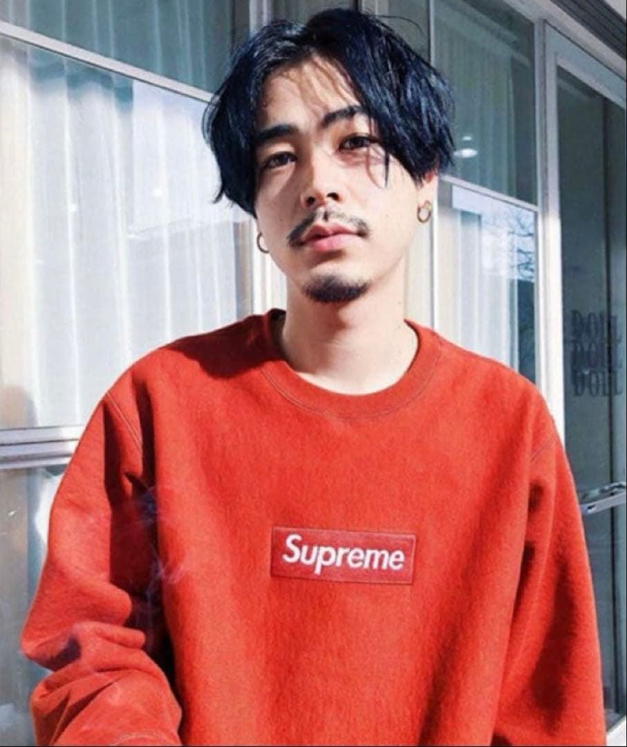トップス Supreme box logo crewneck rust 18AW
