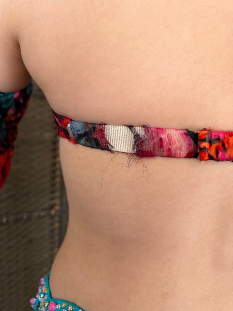 【Magic／一部ほつれあり・他美品】ベリーダンス衣装 ブラ＆スカート