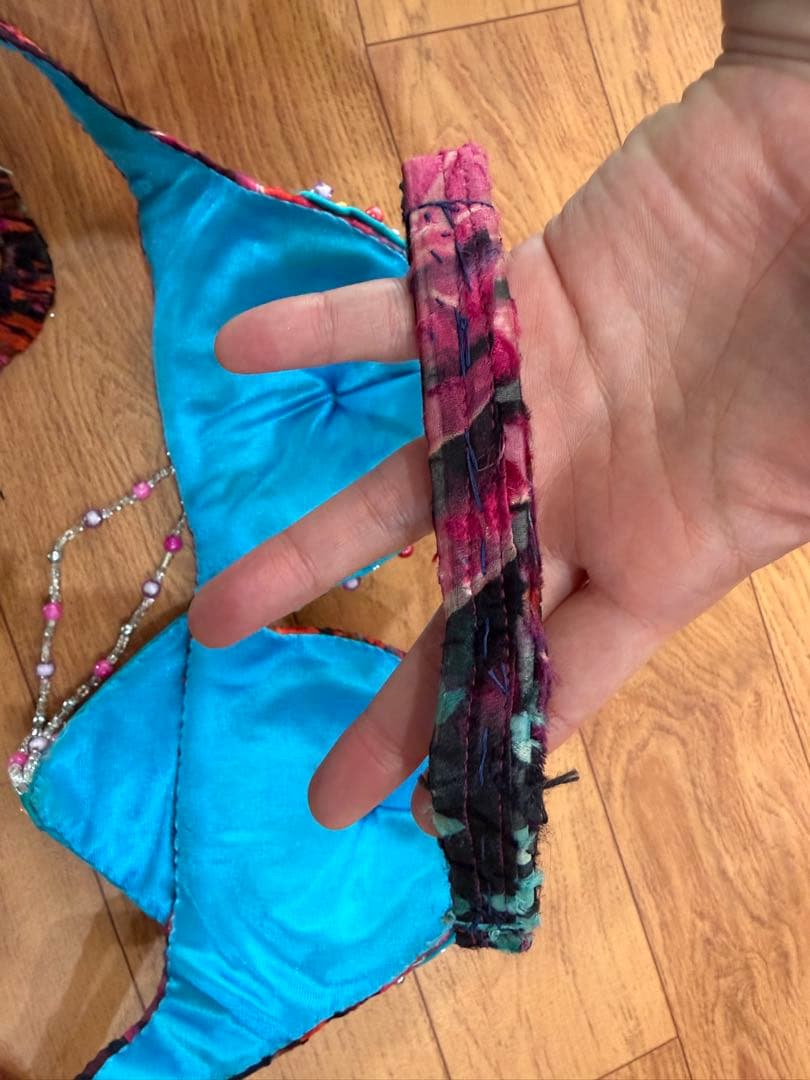 【Magic／一部ほつれあり・他美品】ベリーダンス衣装 ブラ＆スカート