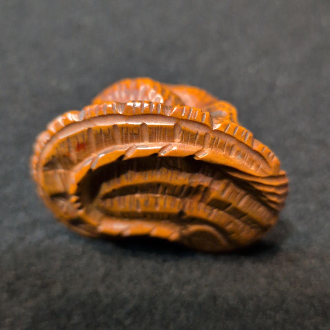 根付　草履親子蛙