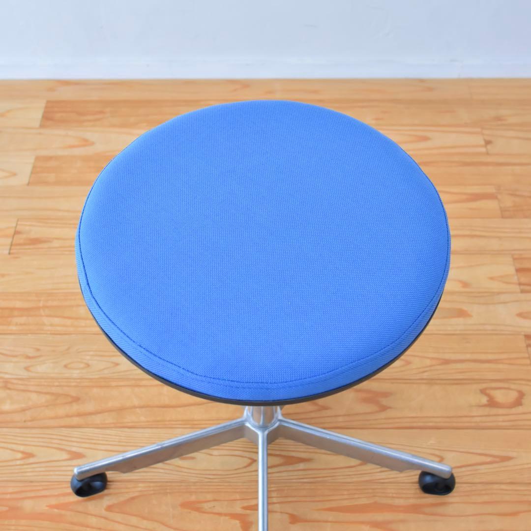 KEVI デンマーク　Fritz Hansen 昇降式　回転椅子　アルミナム