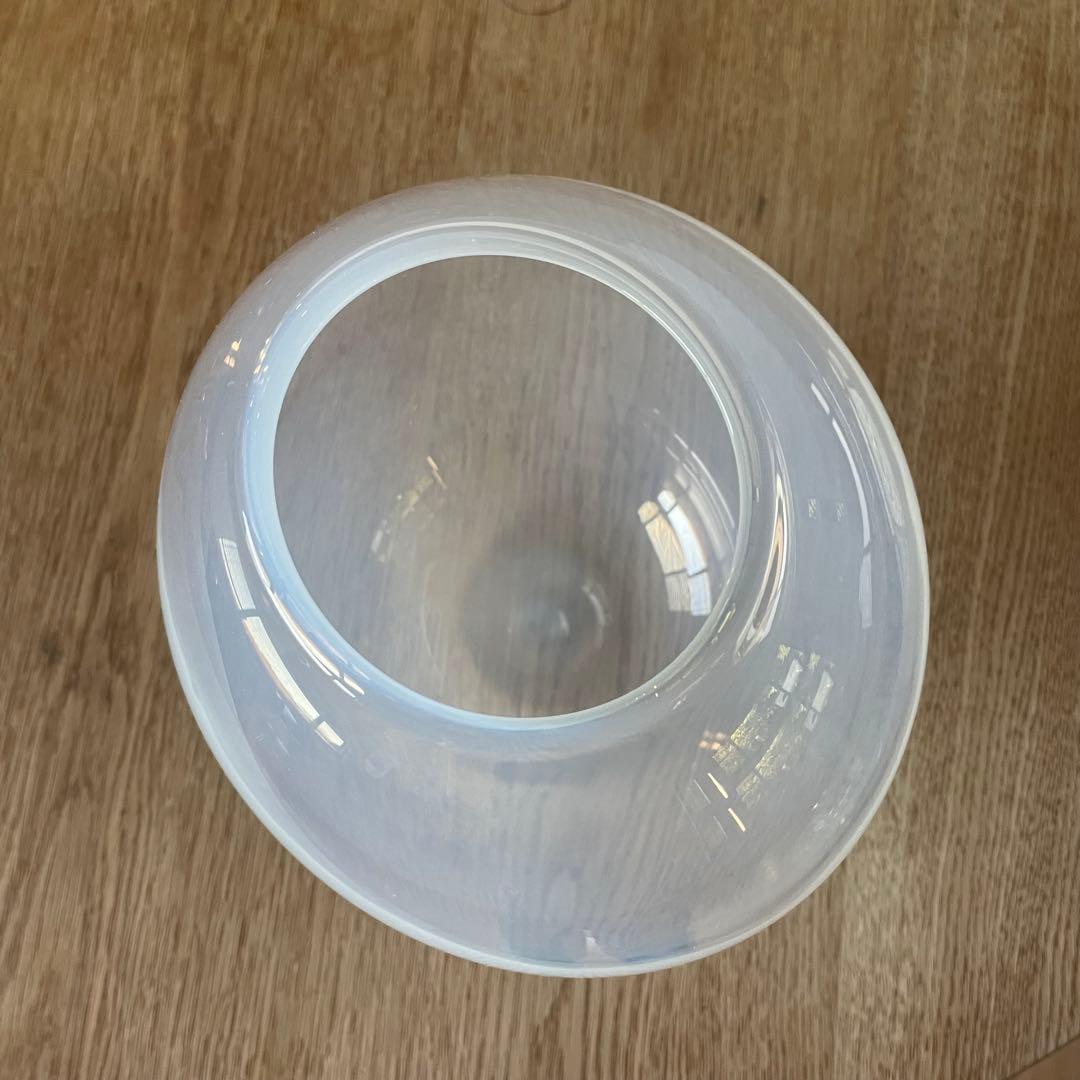 西山芳浩　ガラス花器　白日