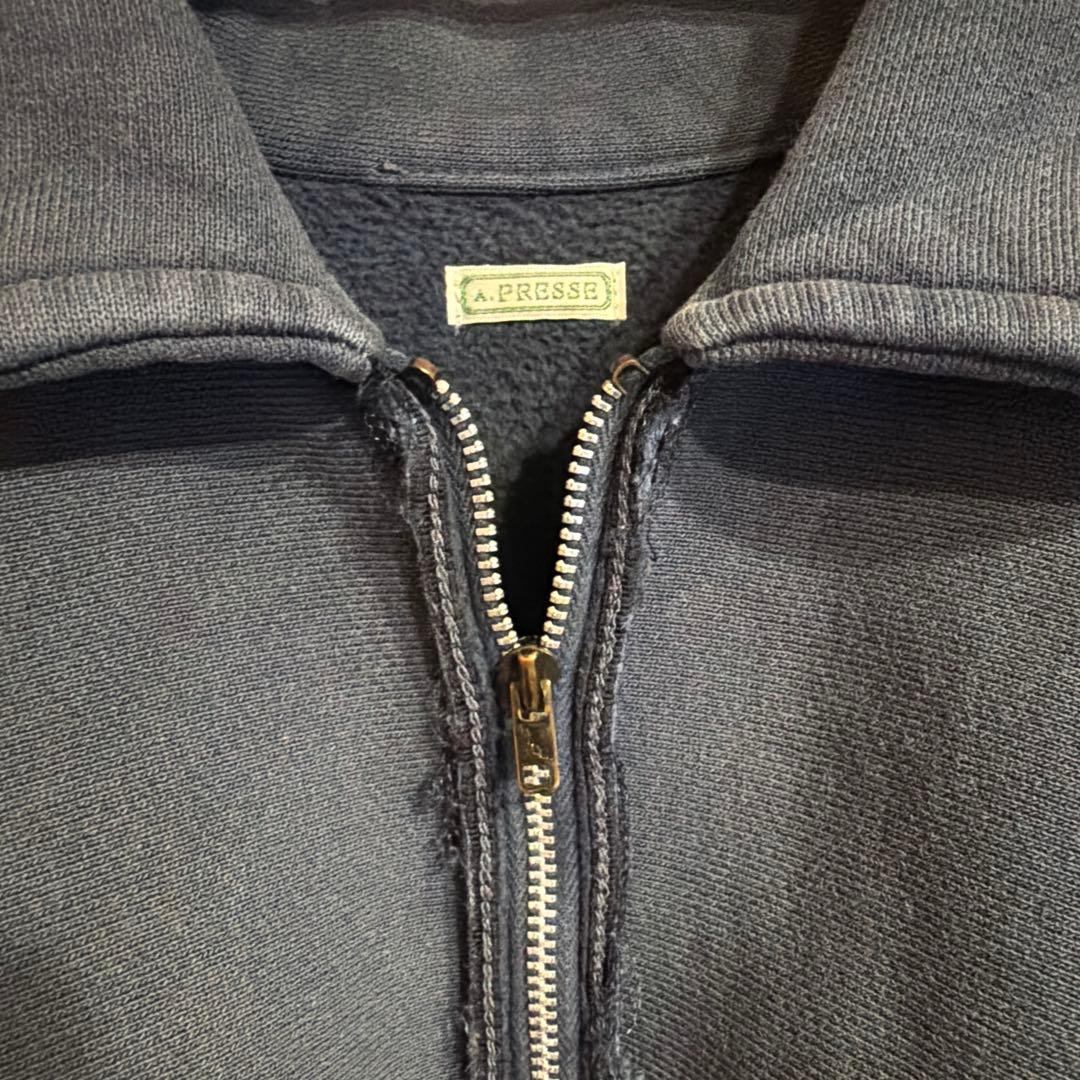 A.PRESSE Vintage Half Zip Sweat サイズ3