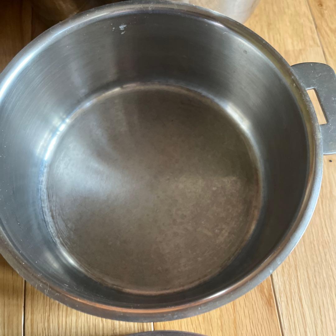 F*5様 クリステル　ステンレス製 両手鍋 3点セット