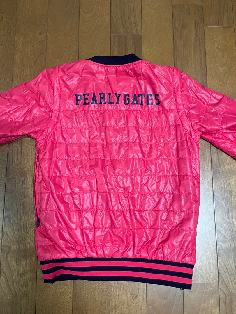 美品【パーリーゲイツ】リバーシブル中綿入りプルオーバー（サイズ1）