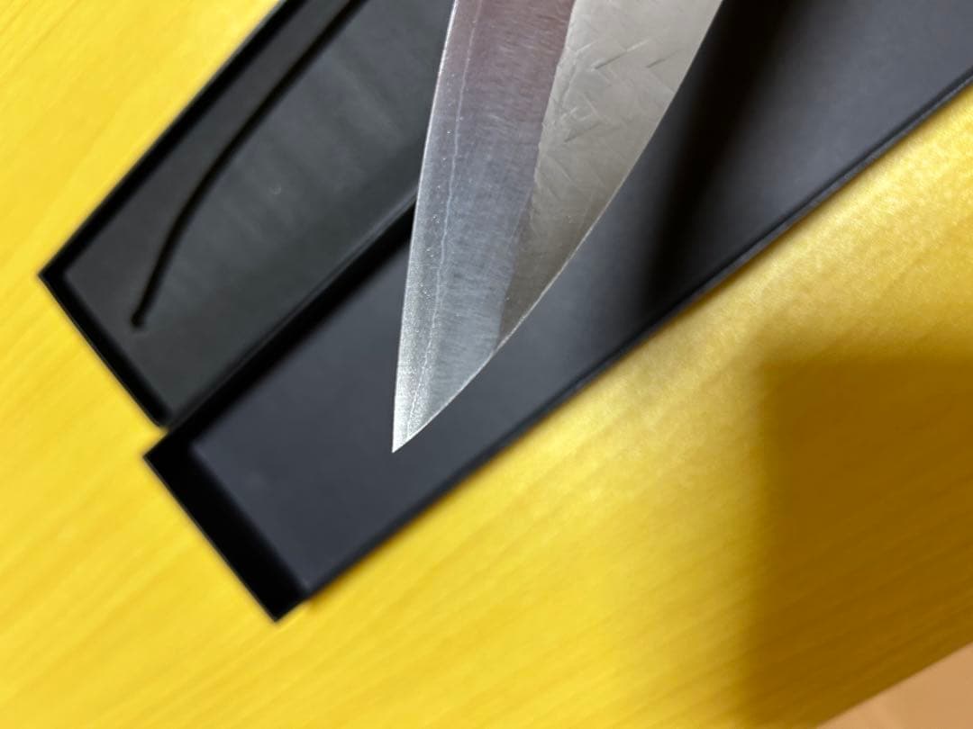 佐治作 牛刀 210ｍｍ SRS13 粉末ハイス鋼 槌目 赤合板洋柄 未使用品