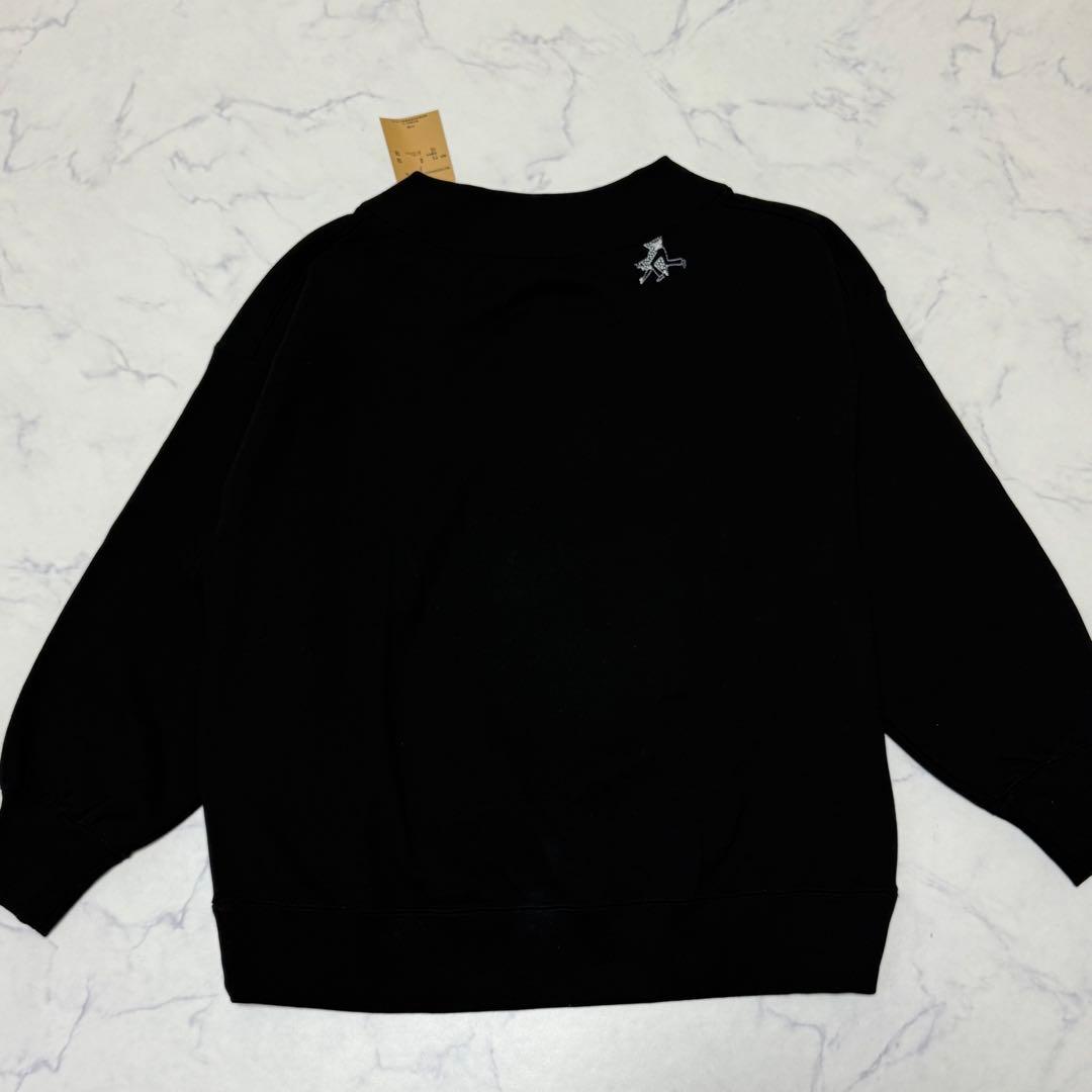 未使用タグ付き　25年　BEARDSLEY Ronde刺繍裏毛プルオーバー