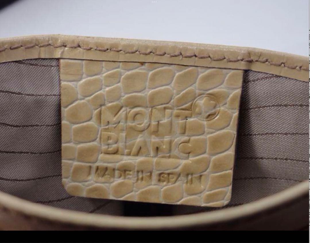 最高級２点セット★モンブラン　ボエム・クロコデザイン本革ペンポーチ&カードケース