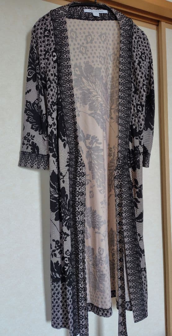 美品♡DVF　シルク　花柄レースプリント　ラップワンピース　カシュクール　US4